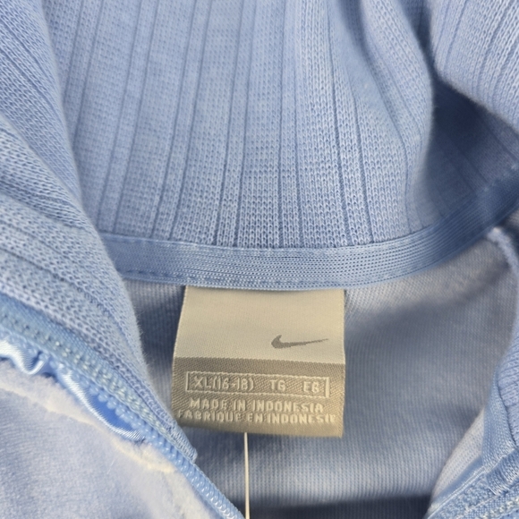 VTG NWT Nike Jacket Fleece Women's Sz XL  (16-18) Blue Gray Tag Y2K - Picture 6 of 11